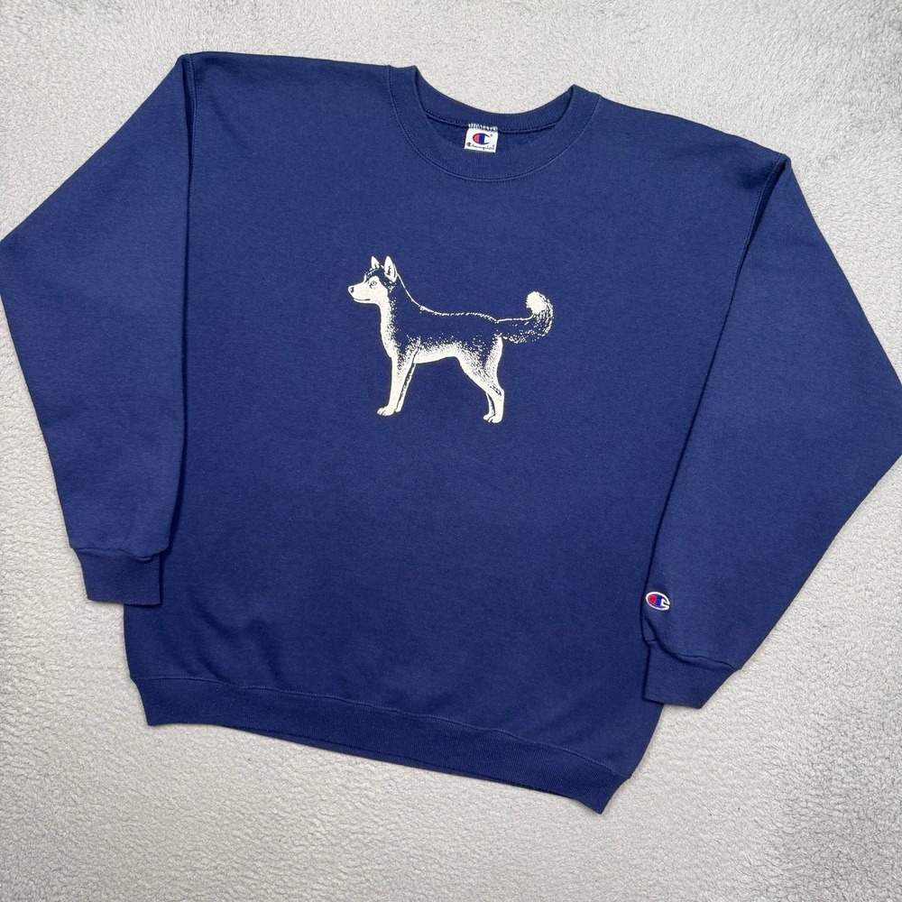 Vintage 90s Northeastern University Huskies Champion Crewneck Sweatshirt
